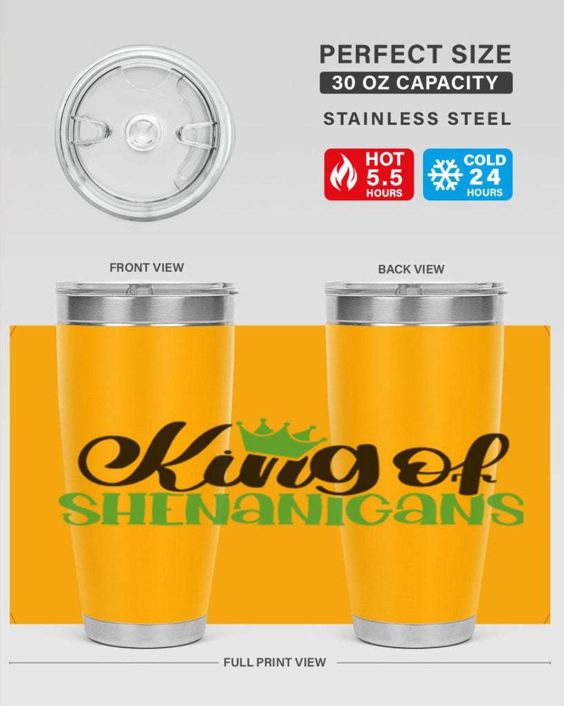 king Of Shenanigans Style 74#- St Patricks Day- Tumbler