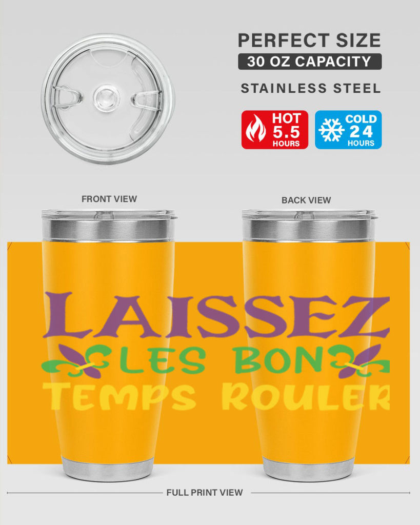 laissez les bon temps rouler 83#- mardi gras- Tumbler