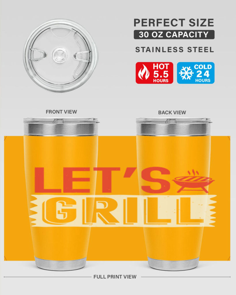 lets grill 25#- bbq- Tumbler