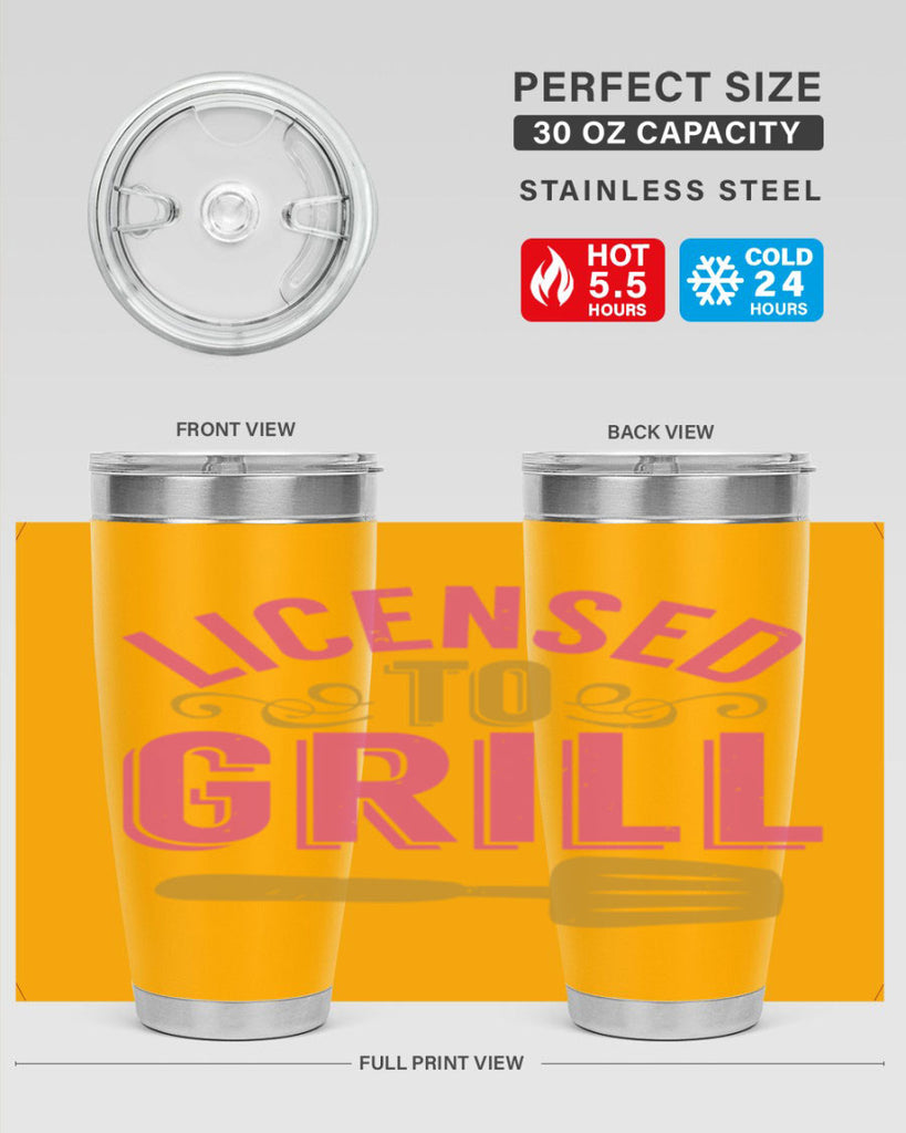 licensed to grill 24#- bbq- Tumbler