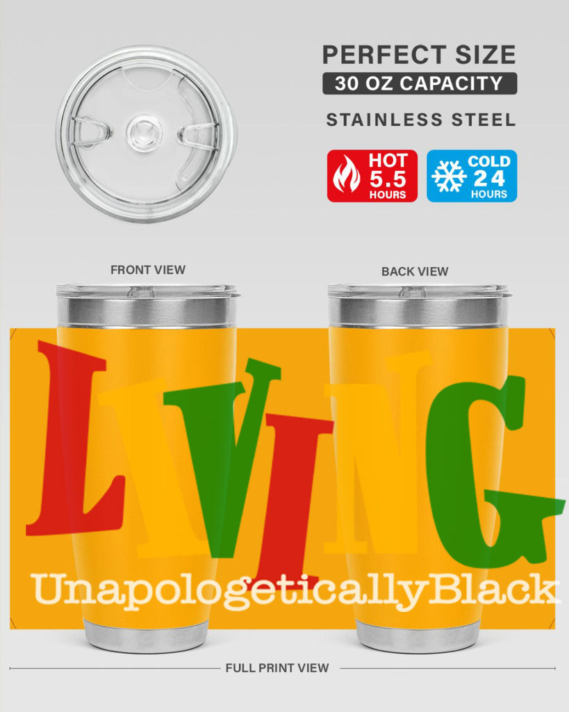 living  unapologetically black  98#- black words phrases- Cotton Tank