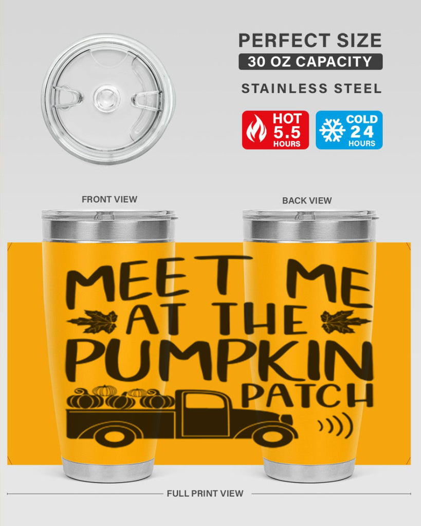 meet me at the pumpkin patch 423#- fall- Tumbler