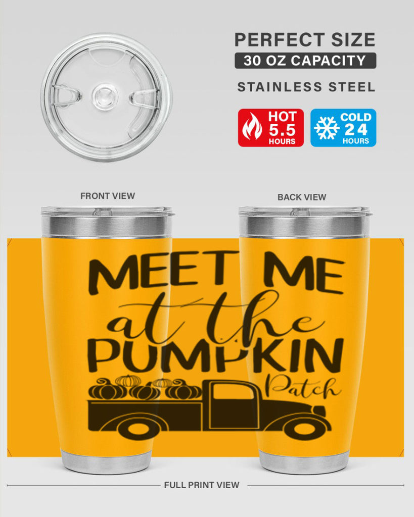 meet me at the pumpkin patch 424#- fall- Tumbler