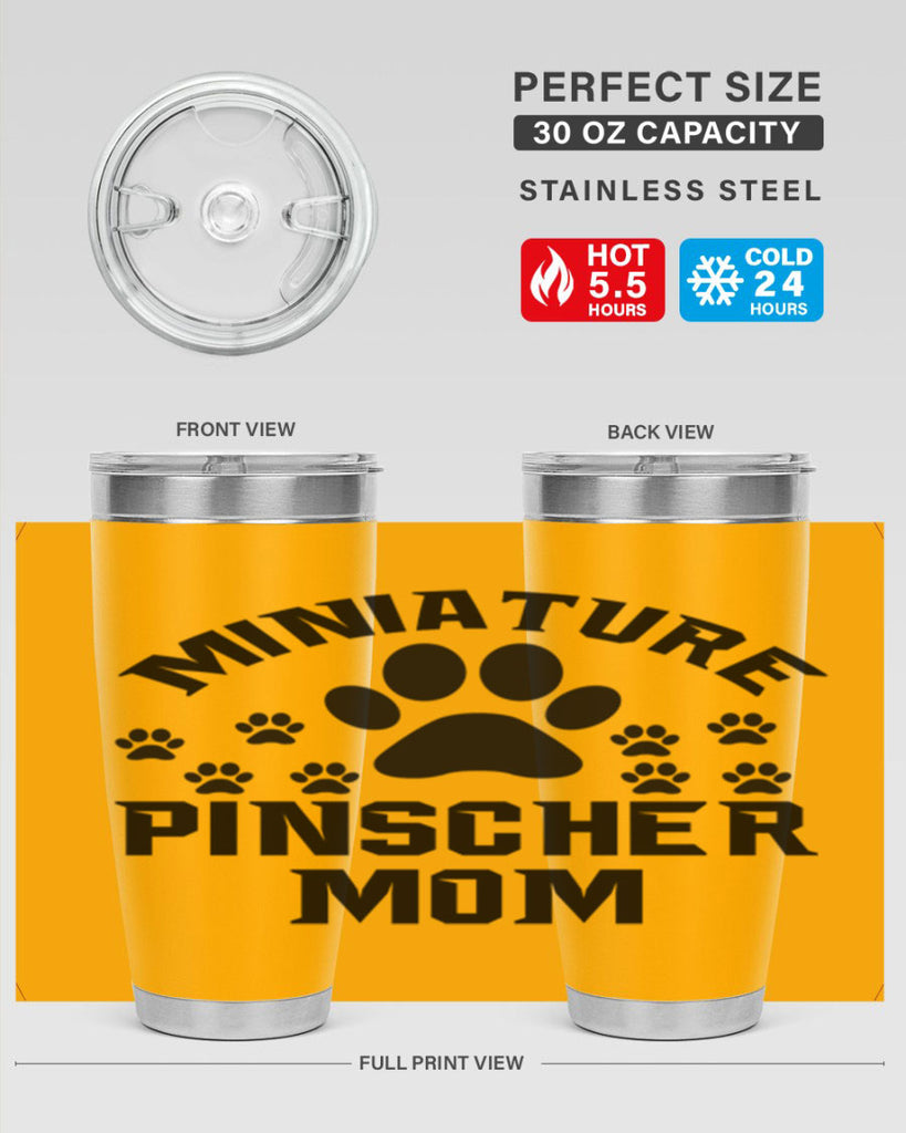 miniature pinscher mom 129#- mom- Tumbler