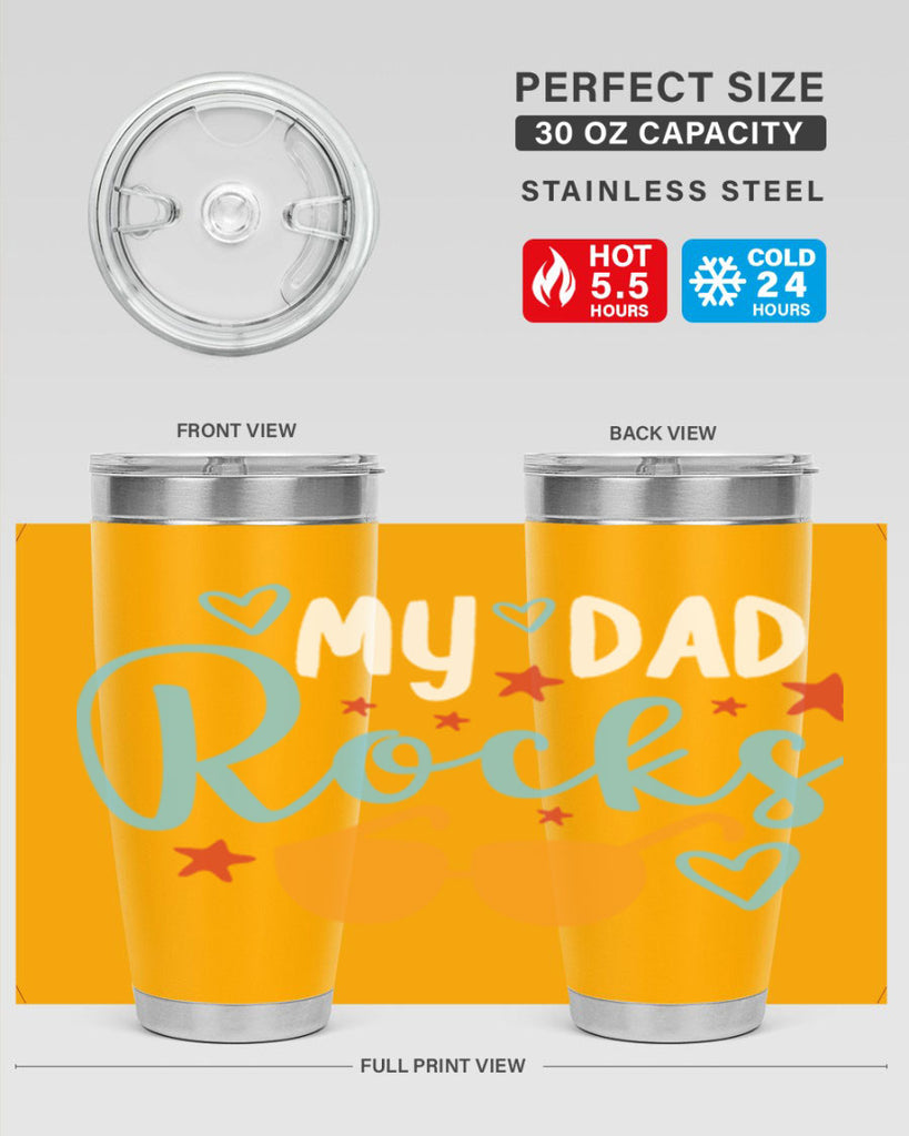 my dad rocks 83#- fathers day- Tumbler