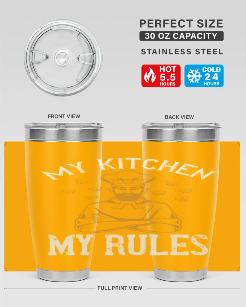 my kitchen my rules 15#- cooking- Tumbler