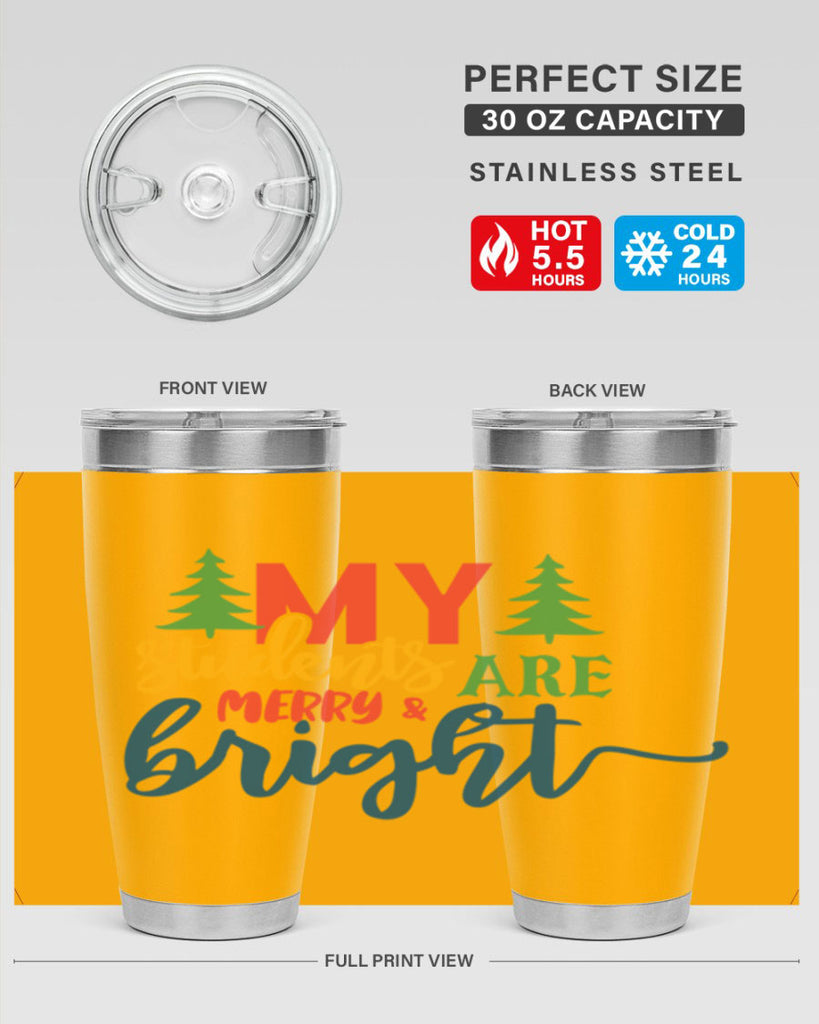 my students are merry bright Style 170#- teacher- tumbler