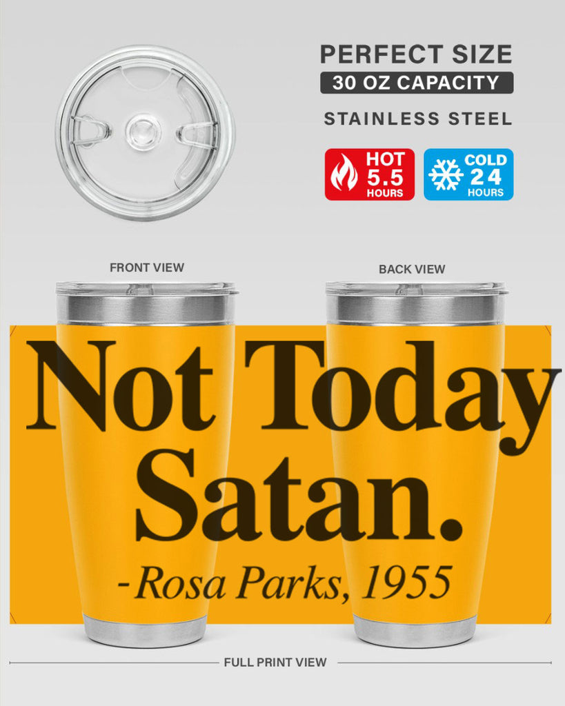 not today satan rosa parks 59#- black words phrases- Cotton Tank