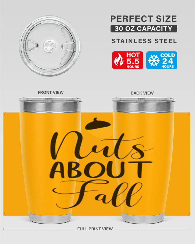 nuts about fall 445#- fall- Tumbler