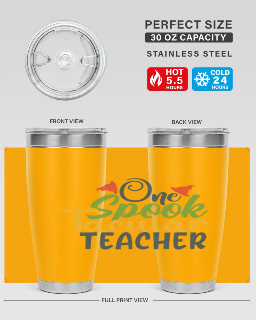 one spook tacular teacher Style 160#- teacher- tumbler