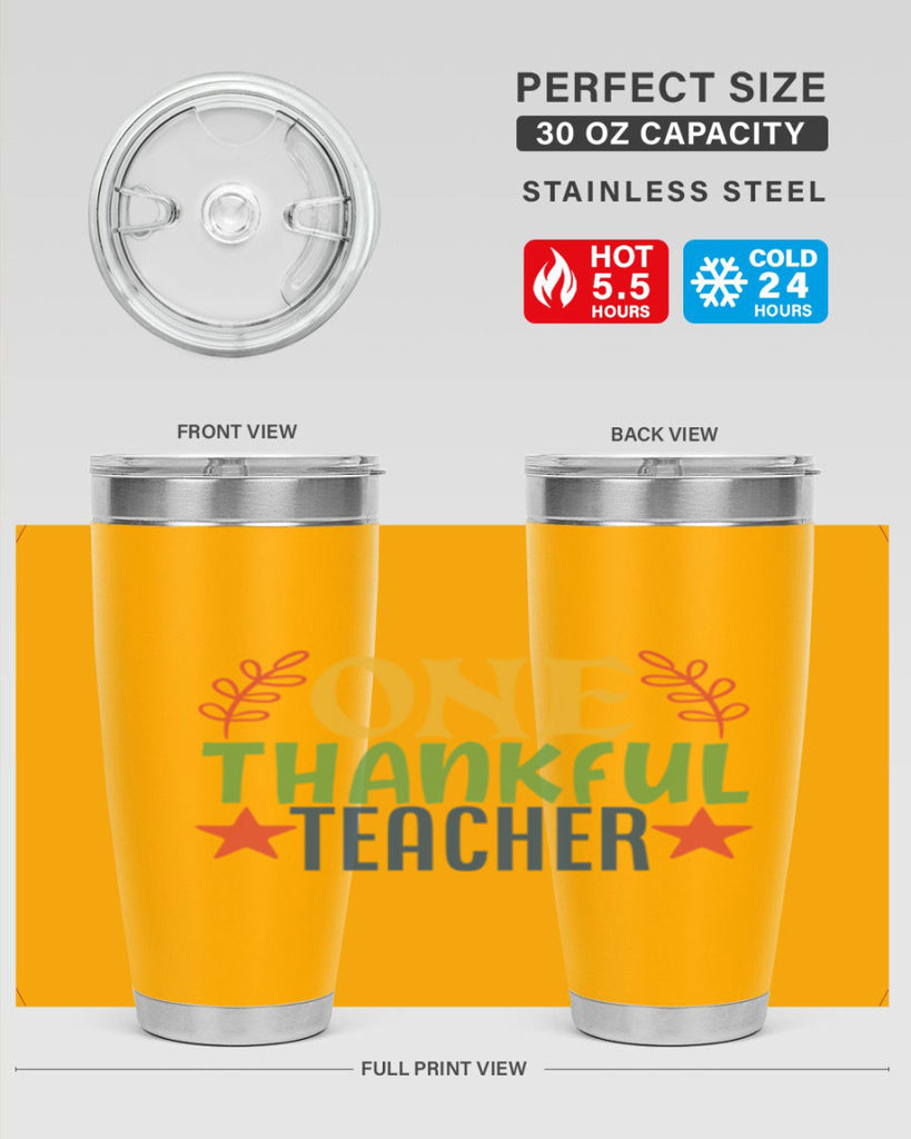 one thankful teacher Style 157#- teacher- tumbler