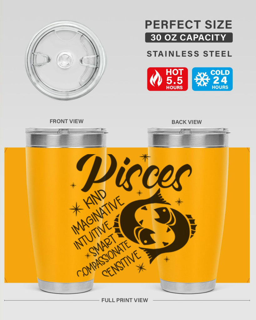 pisces 371#- zodiac- Tumbler