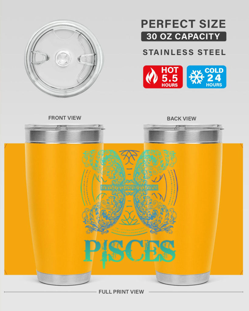 pisces Zodiac 381#- zodiac- Tumbler