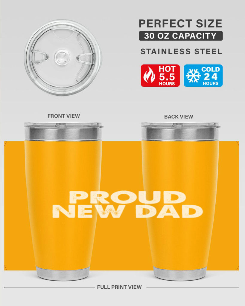 proud new dad 69#- dad- Tumbler