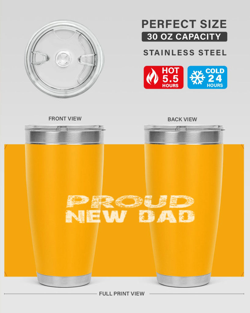 proud new dad 70#- dad- Tumbler