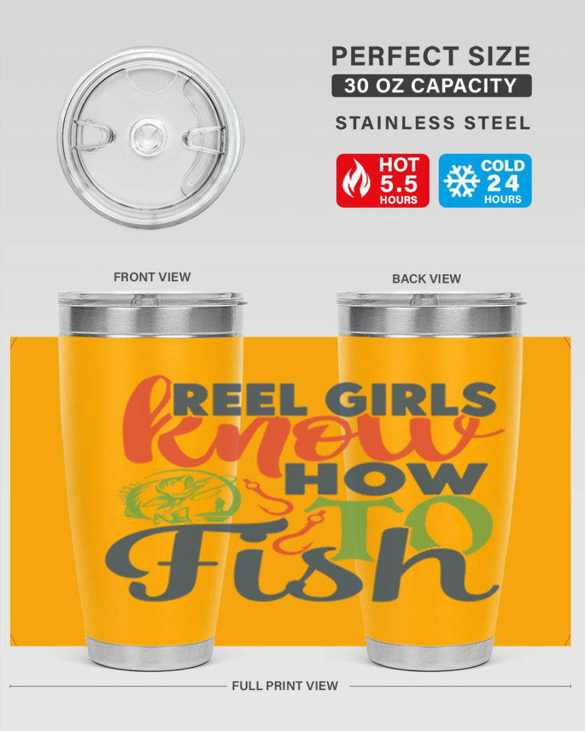 reel girls know how to fish 197#- fishing- Tumbler