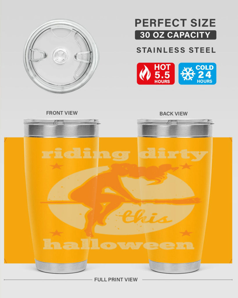 riding dirty this halloween 133#- halloween- Tumbler