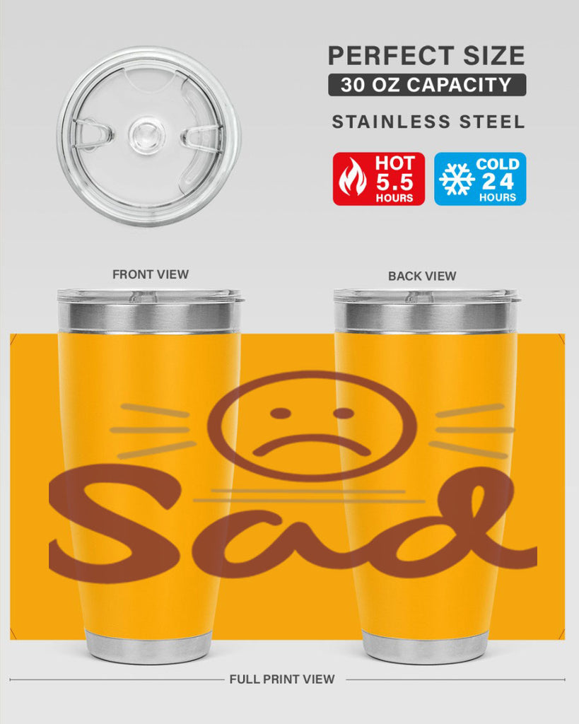 sad 5#- fathers day- Tumbler