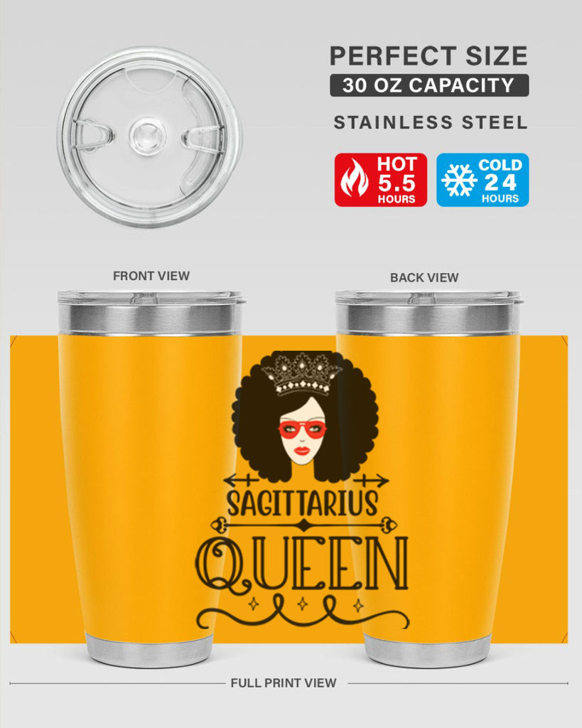 sagittarius queen 414#- zodiac- Tumbler