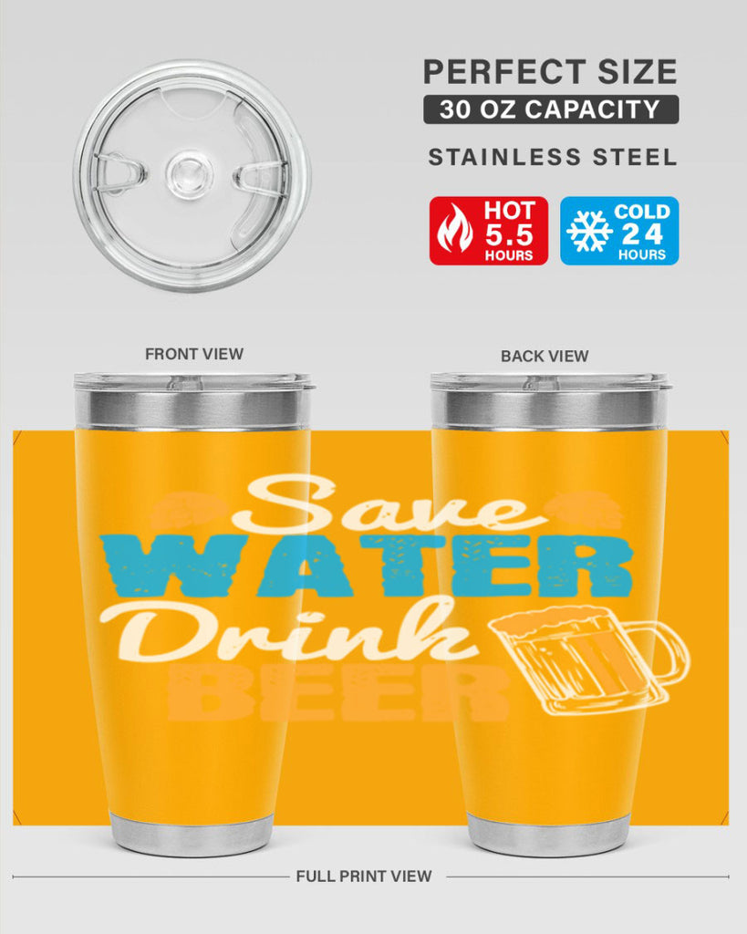 save water drink beer 12#- beer- Tumbler