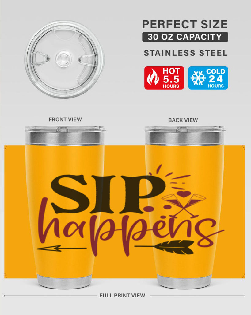 sip happens 164#- wine- Tumbler