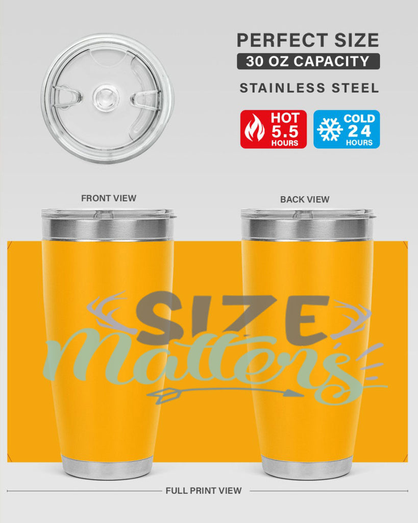 size matters 195#- fishing- Tumbler