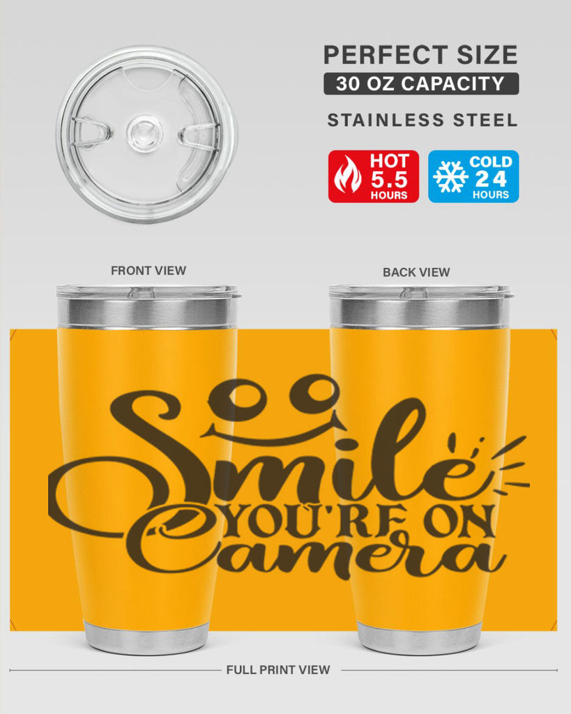 smile youre on camera 53#- home- Tumbler