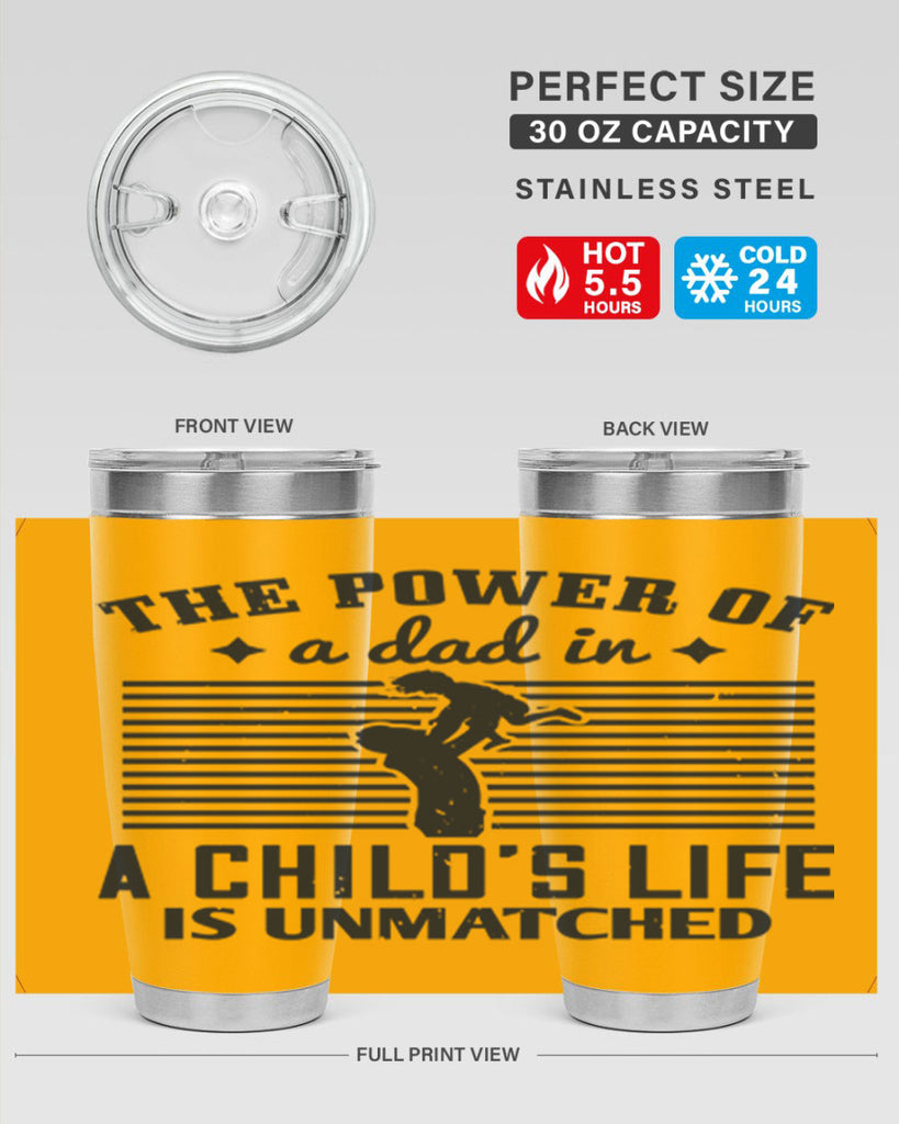 the power of a dad 150#- fathers day- Tumbler