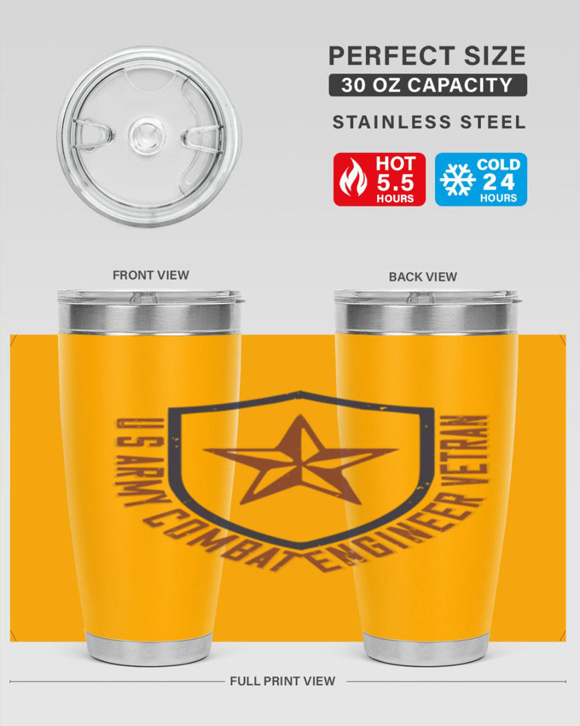 u s army conbat engineer vetran Style 32#- engineer- tumbler