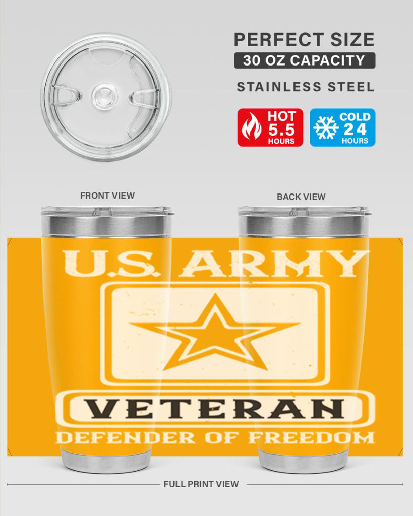 us army veteran defender of freedom 14#- Veterns Day- Tumbler