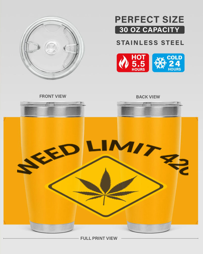 weed limit 420 a 290#- marijuana- Tumbler