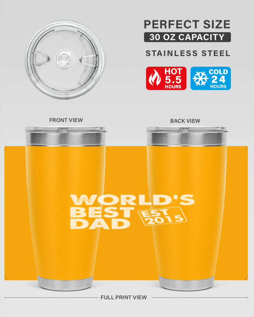 world is best dad est m 62#- dad- Tumbler