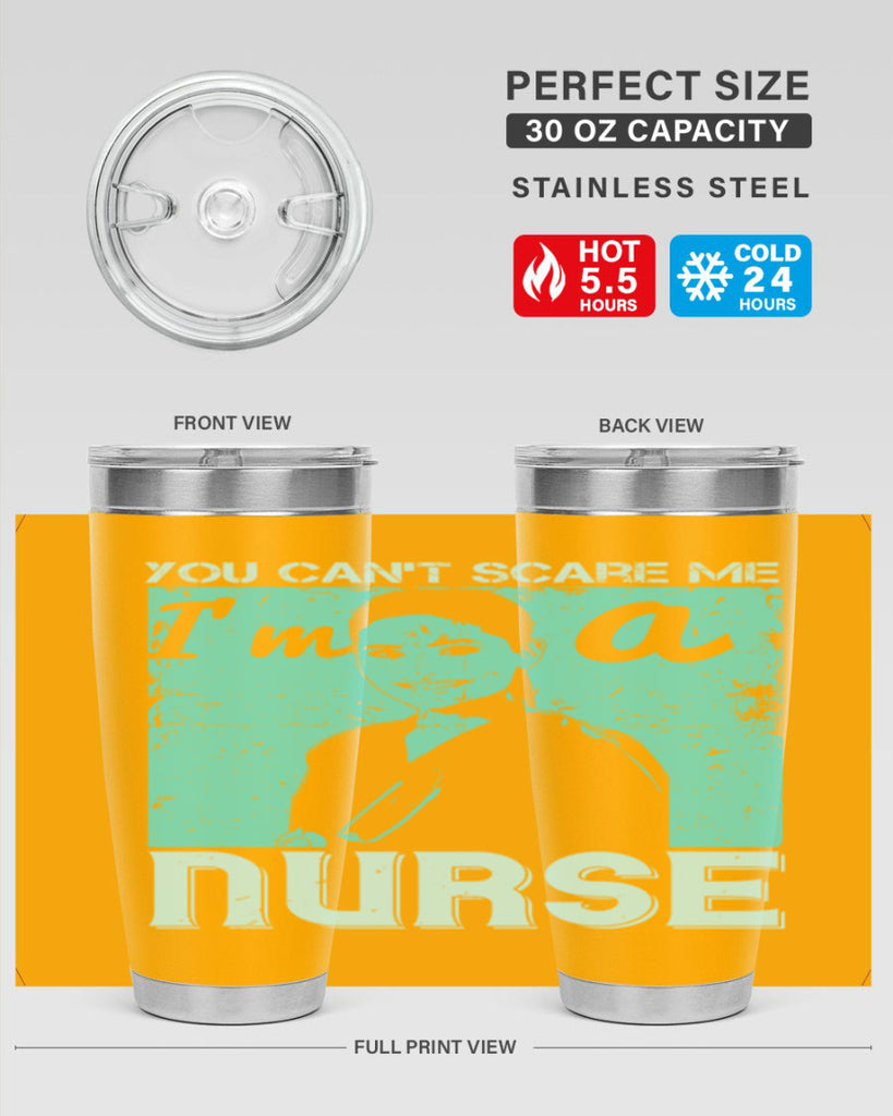 you cant scare me im a nurse Style 8#- medical- tumbler