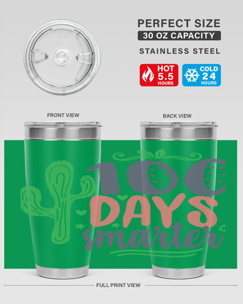 100 days smarterr 23#- 100 days of school- Tumbler