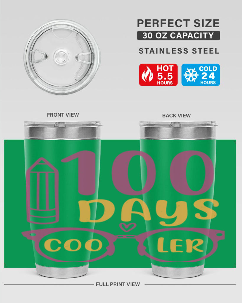 2 days cooler 42#- 100 days of school- Tumbler