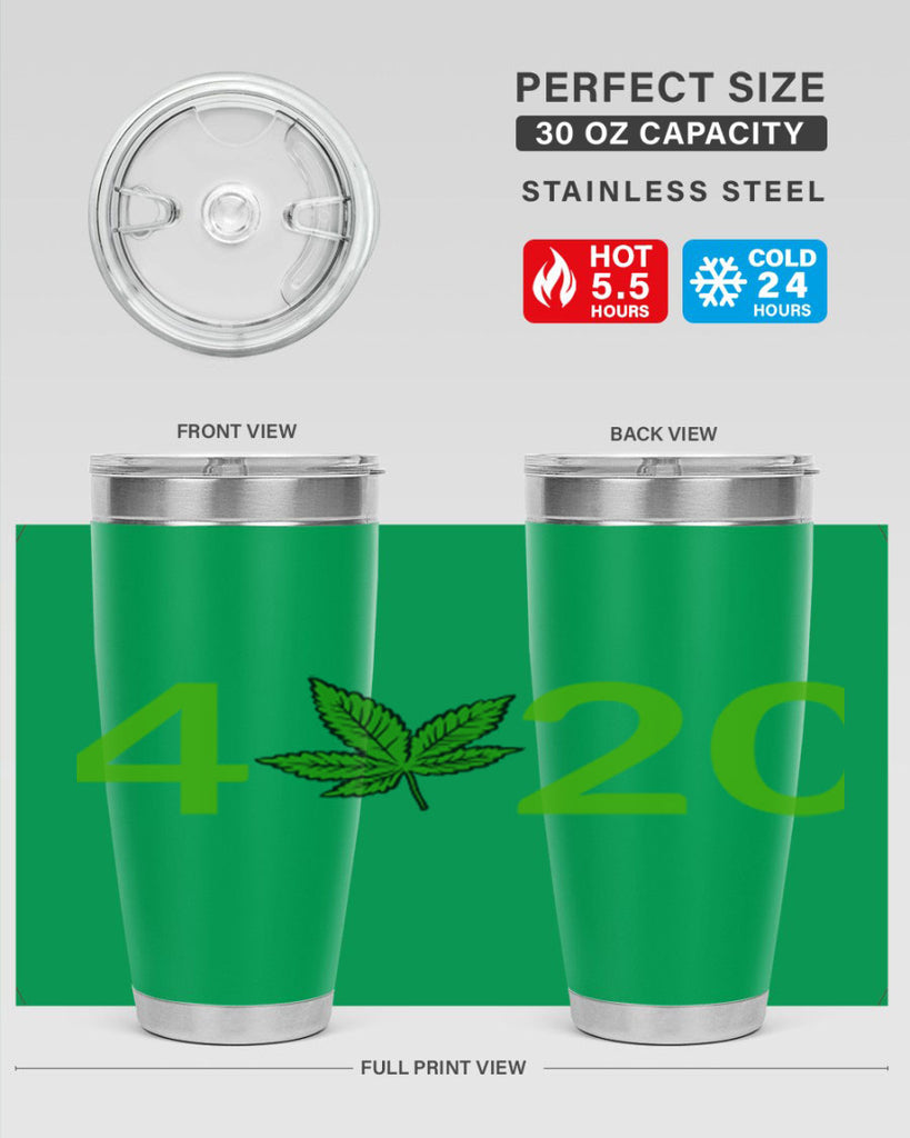 4 cannabis 20#- marijuana- Tumbler