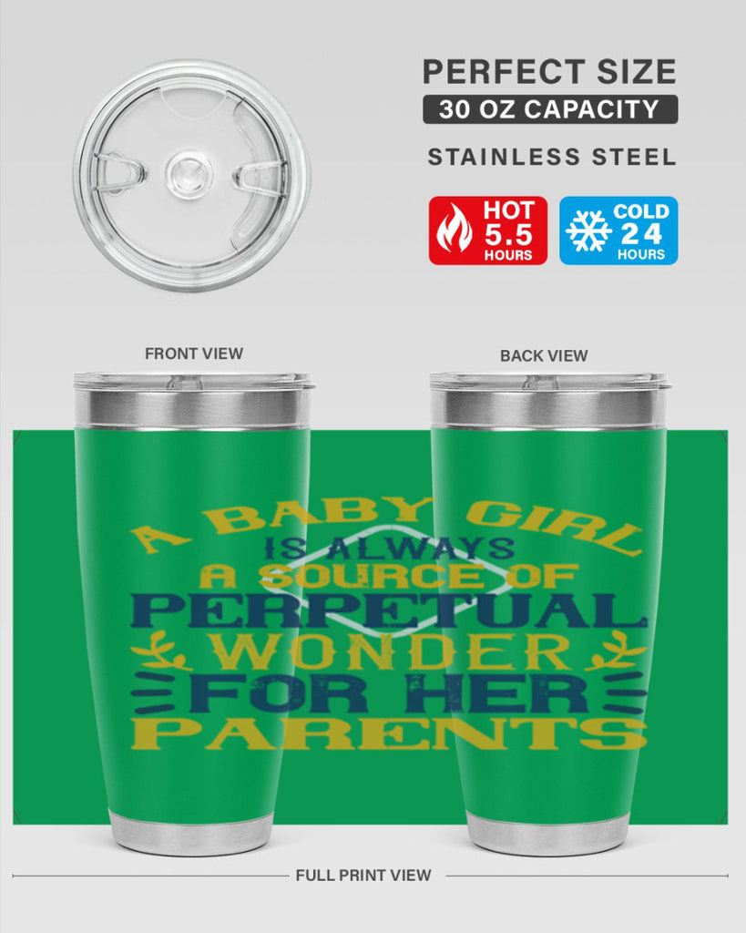 A baby girl is always a source of perpetual wonder for her parents Style 142#- baby- tumbler