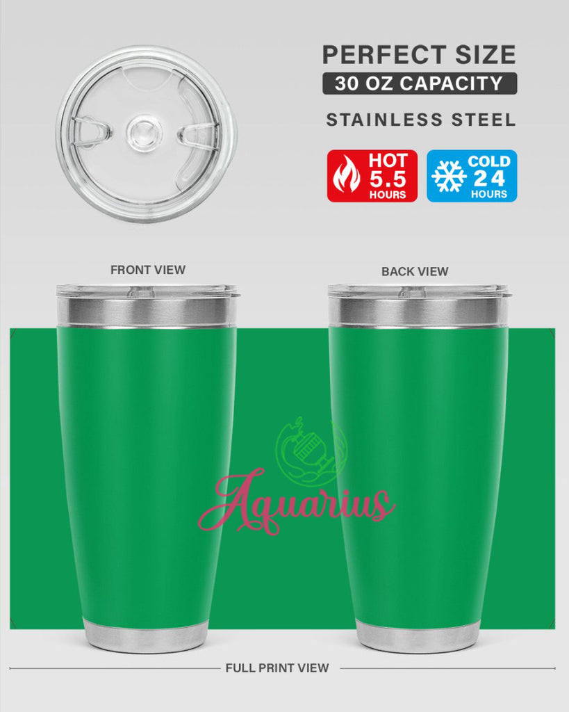 Aquarius 70#- zodiac- Tumbler