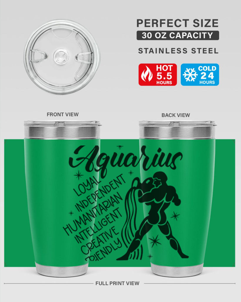 Aquarius 72#- zodiac- Tumbler