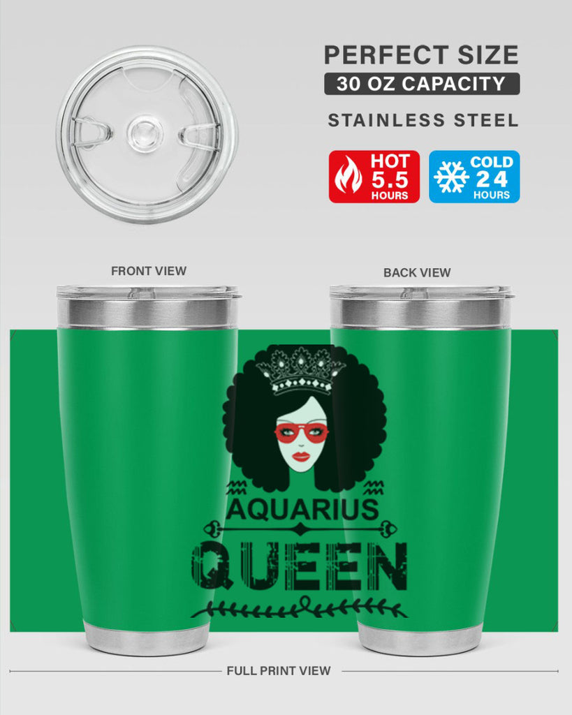 Aquarius queen 75#- zodiac- Tumbler