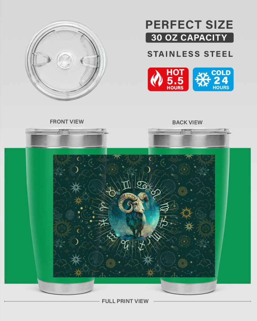 Aries Straigth 95#- zodiac- Tumbler