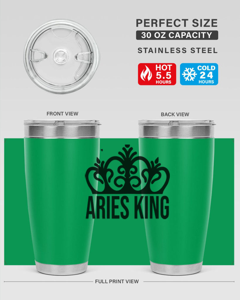 Aries king 107#- zodiac- Tumbler