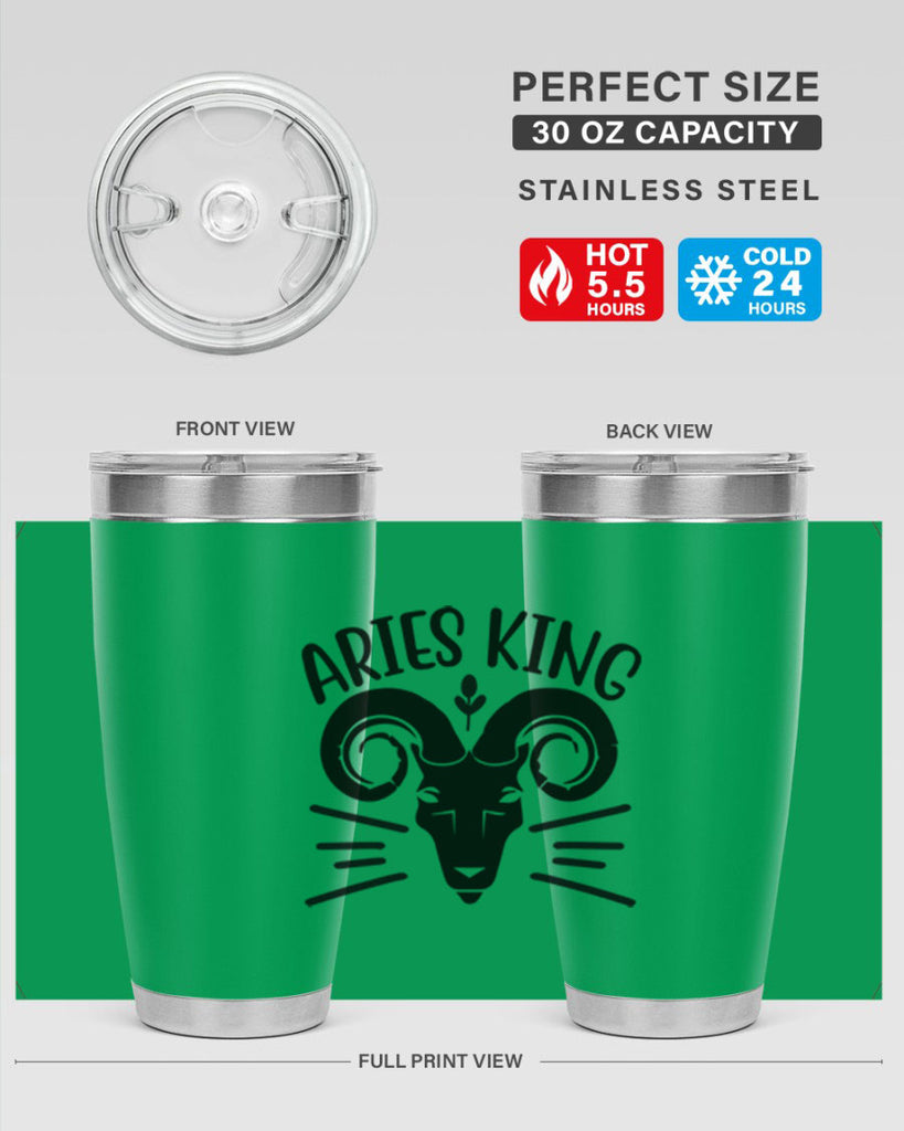 Aries king 109#- zodiac- Tumbler