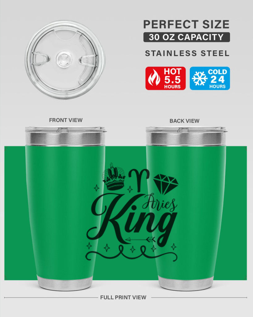 Aries king 111#- zodiac- Tumbler