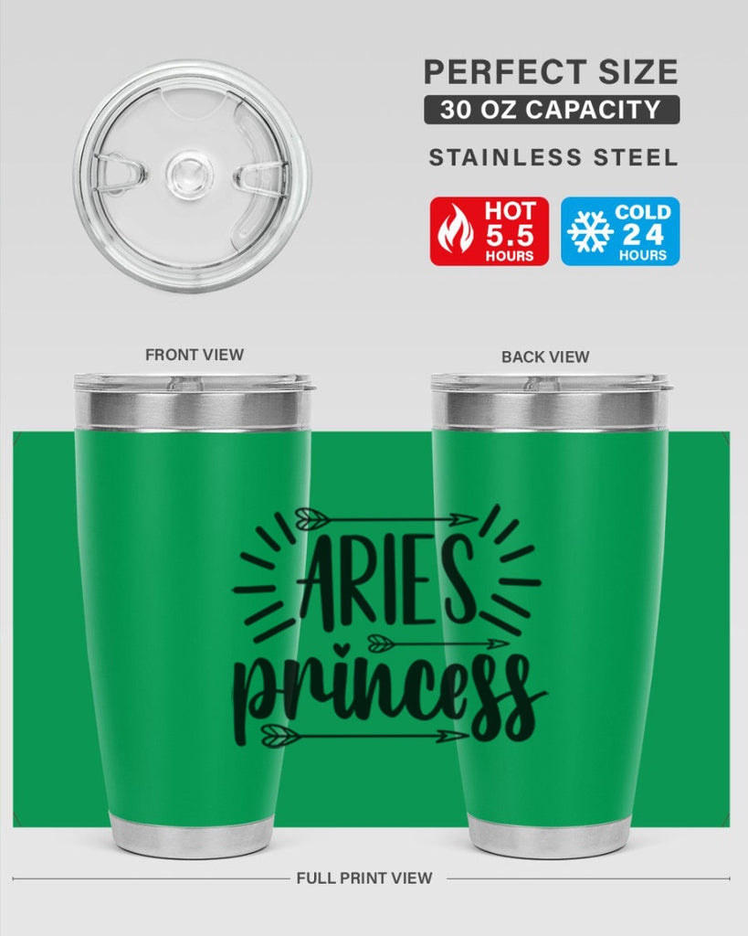 Aries princess 115#- zodiac- Tumbler