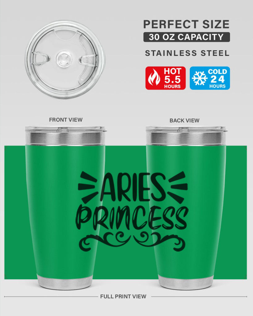 Aries princess 117#- zodiac- Tumbler