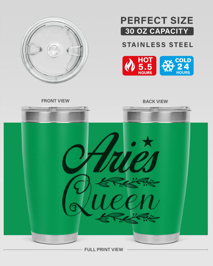 Aries queen 119#- zodiac- Tumbler
