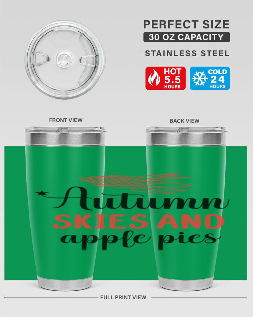 Autumn skies and apple pies 29#- fall- Tumbler