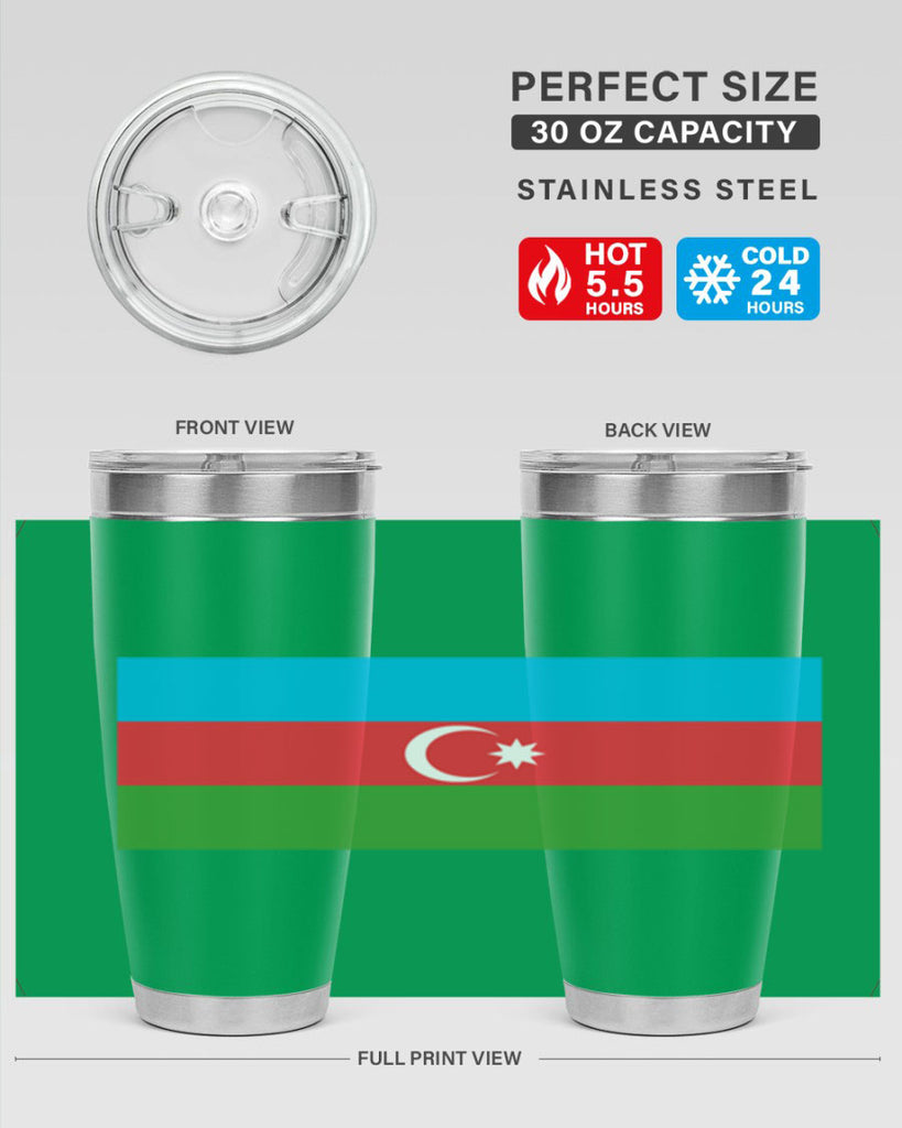 Azerbaijan 187#- world flags- Tumbler