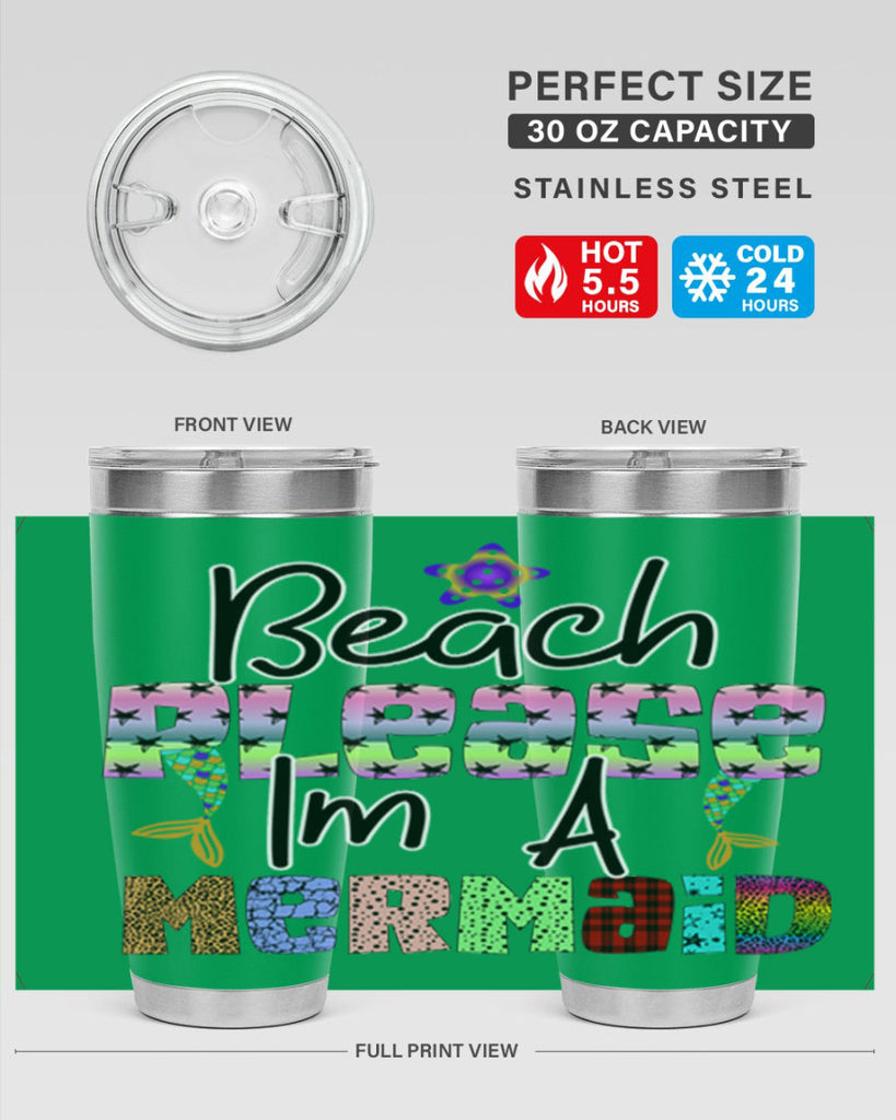 Beach Please Im A Mermaid 59#- mermaid- Tumbler